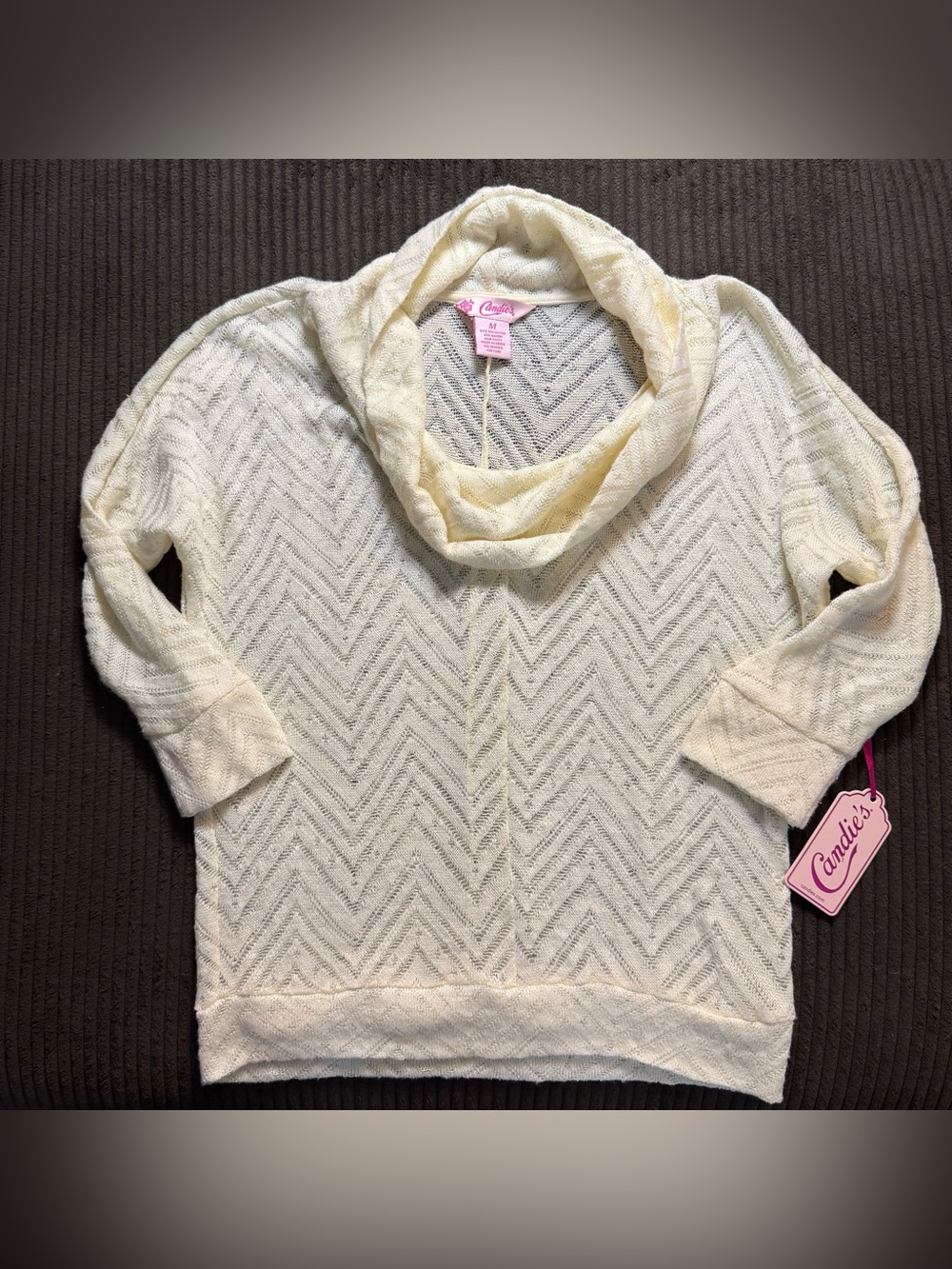 NWT Candie's Chevron Knit Sweater